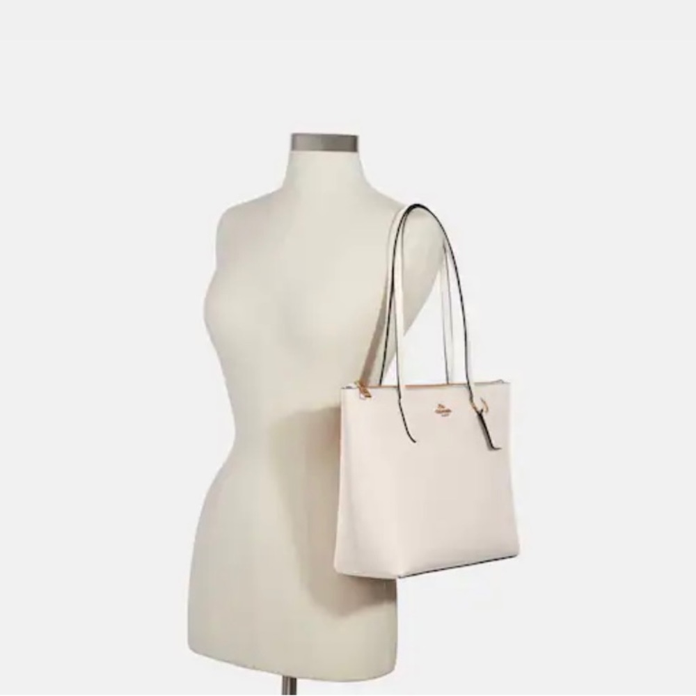 Brand new COACH zip top tote AND zip around wallet